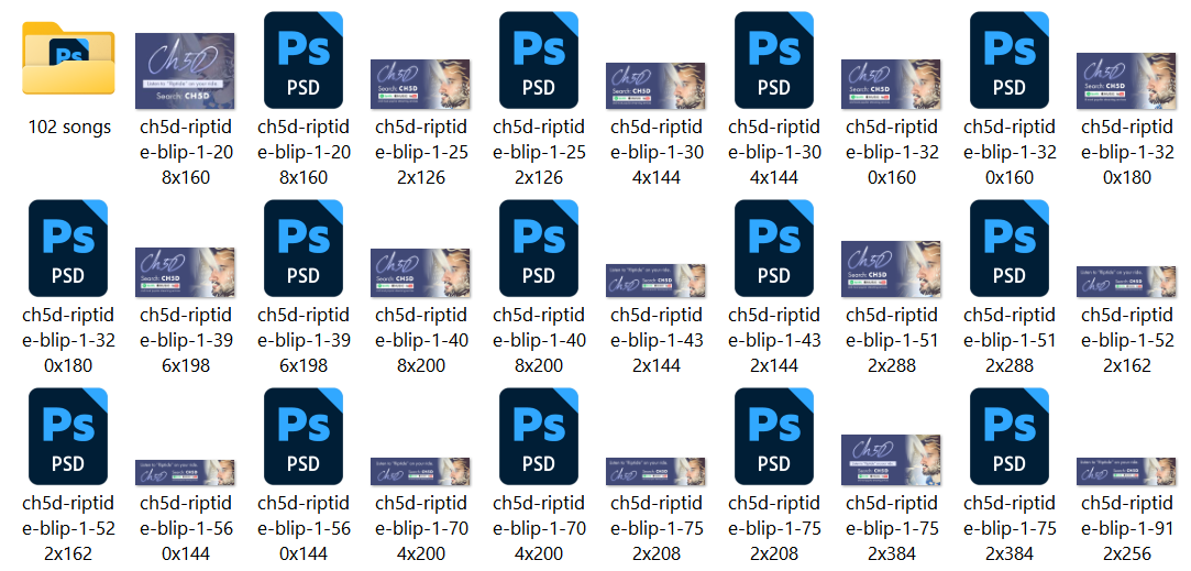 ch5d blip billboard iterations - files in windows explorer